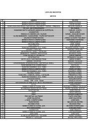 LISTA DE INSCRITOS MOTOS - Clube AutomÃ³vel do Algarve