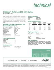 CleardexÂ® 25/42 Low SO 2 Corn Syrup - Cargill Foods