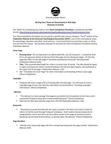 How to write bibliography for thesis apa style