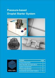 Pressure-based Droplet Starter System - Dolomite Microfluidics