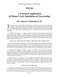 A Practical Application of Monte Carlo Simulation in Forecasting