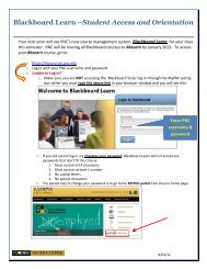 Blackboard Learn –Student Access and Orientation