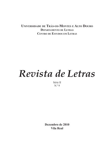 Revista de Letras - Utad