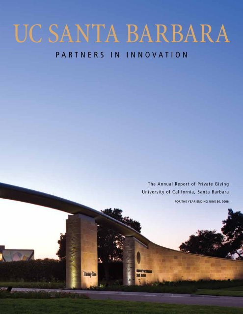 A Gateway to the Future - Institutional Advancement - University of ...