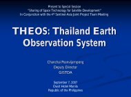 THEOS: Thailand Earth Observation - APRSAF