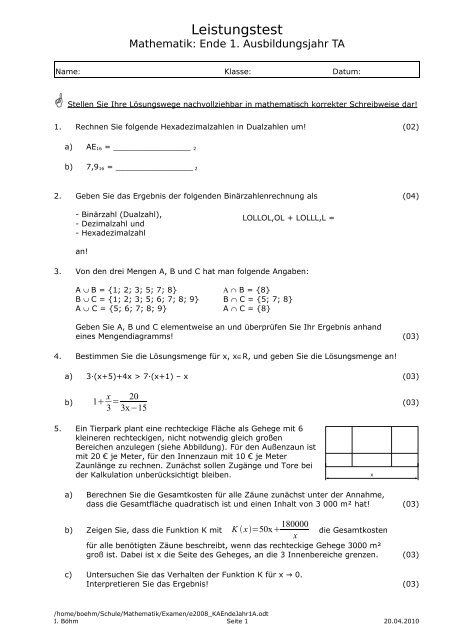 Leistungstest - Bkonzepte.de