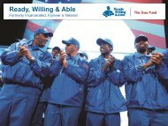 Ready, Willing & Able - National Coalition for Homeless Veterans
