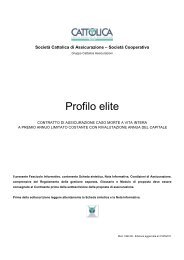 Fascicolo informativo (pdf - 943 Kb) - Cattolica