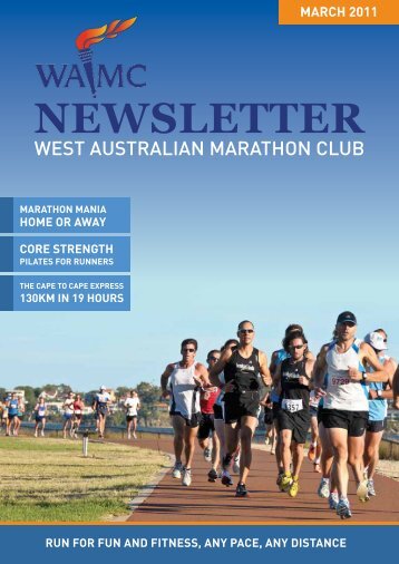 March 2011 Newsletter - West Australian Marathon Club
