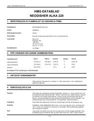 hms-datablad neodisher alka 220 - Bergman-net