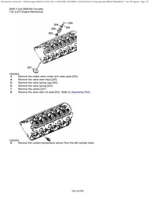 LS7 Corvette Mechanical Repair Specs (PDF) - Bakes Online