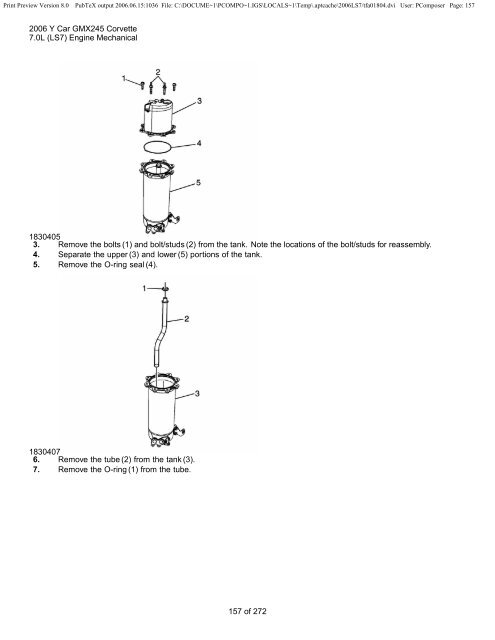 LS7 Corvette Mechanical Repair Specs (PDF) - Bakes Online