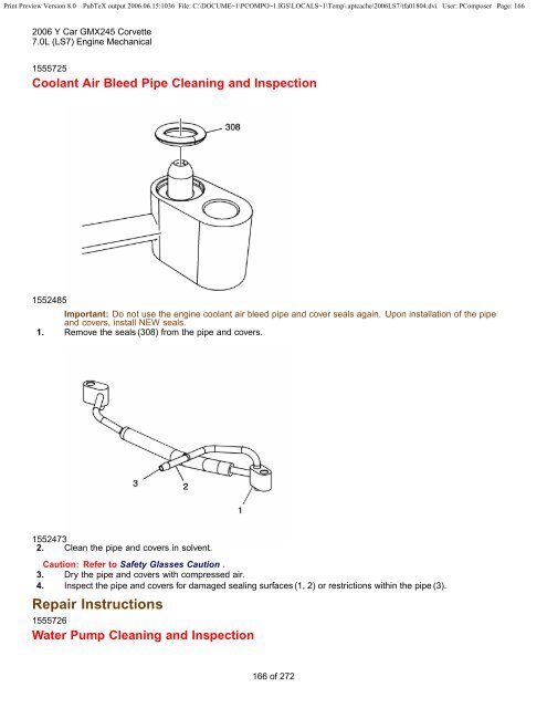 LS7 Corvette Mechanical Repair Specs (PDF) - Bakes Online