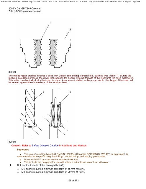 LS7 Corvette Mechanical Repair Specs (PDF) - Bakes Online