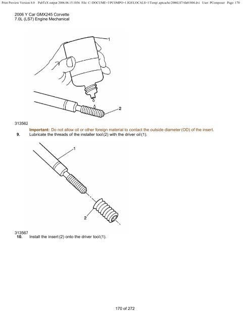 LS7 Corvette Mechanical Repair Specs (PDF) - Bakes Online