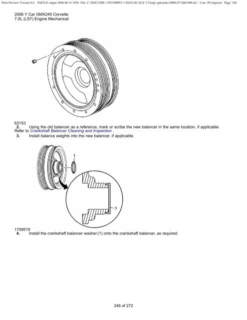 LS7 Corvette Mechanical Repair Specs (PDF) - Bakes Online