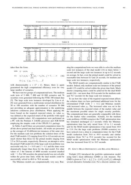 Efficient Portfolio Optimization with Conditional Value at Risk