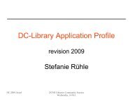 DC-Library Application Profile - Dublin Core® Metadata Initiative