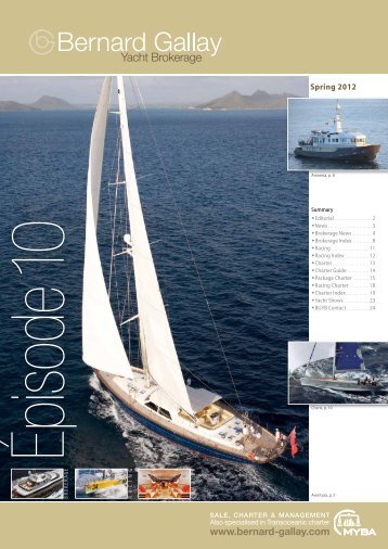 download (pdf) - Bernard Gallay Yacht Brokerage