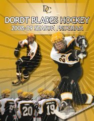 hockey program 2008.indd - Dordt College