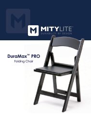 DuraMaxâ¢ PRO - Mity-Lite, Inc.