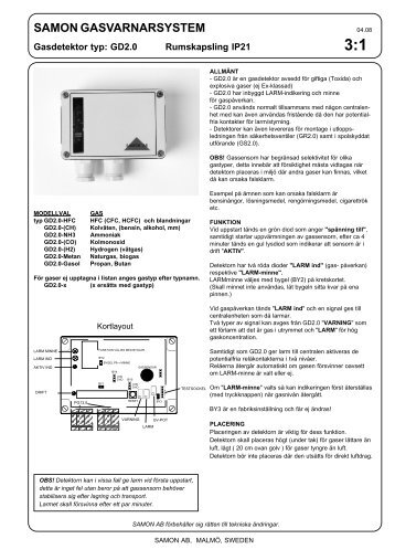 3:1 samon gasvarnarsystem - Samon AB
