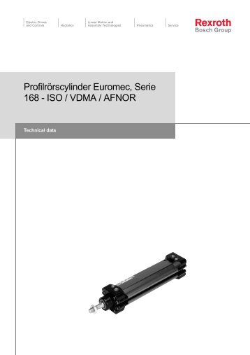 ProfilrÃ¶rscylinder Euromec, Serie 168 - ISO / VDMA ... - Bosch Rexroth