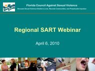 Regional SART Webinar - Florida Council Against Sexual Violence