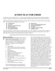 Action Plan for Crisis (PDF) - Theatre Communications Group