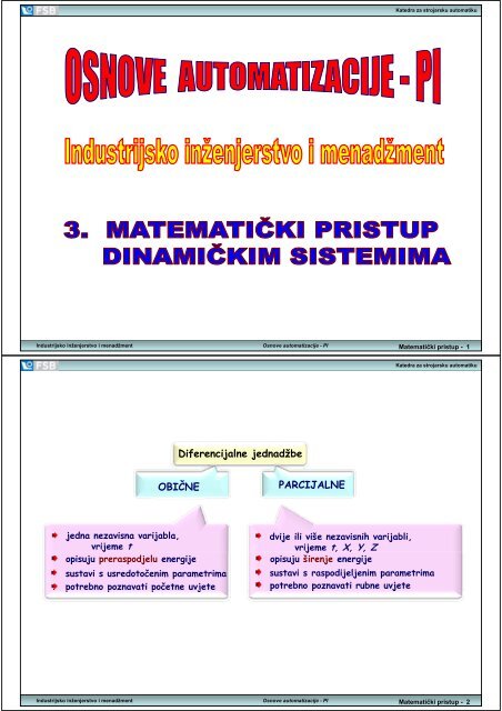 3. Matematicki pristup - Katedra