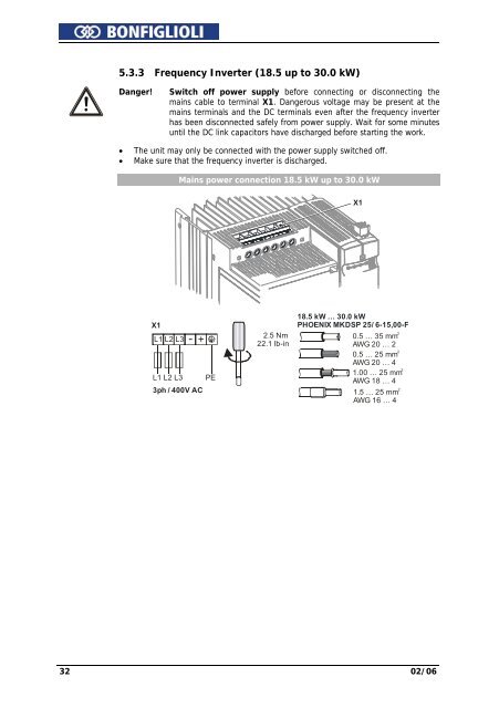 Operating Instruction - Frequency Inverter 230V / 400V ... - opis.cz