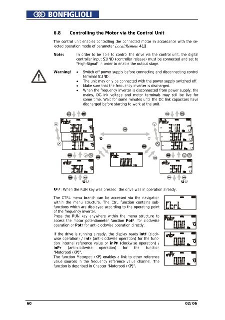 Operating Instruction - Frequency Inverter 230V / 400V ... - opis.cz