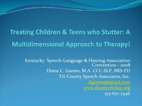 Treating Children & Teens Who Stutter - Fluency Friday Plus