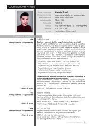 Curriculum Vitae - Ordine degli Ingegneri della provincia di Roma
