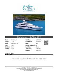 Christensen – LADY JOY - Paradise Yacht Charters