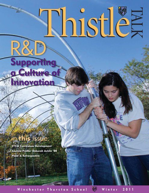 Thistletalk Winter 2011 - Winchester Thurston School