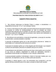 gabarito prova subjetiva - Portal PR/SP - MinistÃƒÂ©rio PÃƒÂºblico Federal
