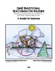 Dine Traditional Teachings on Wildlife Guide - Arizona Game and ...