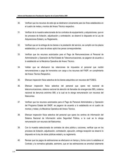 Informe del Resultado de la Fiscalización Superior de la Cuenta ...