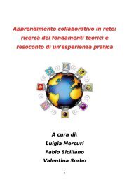 Apprendimento collaborativo in rete: ricerca dei ... - Garito.it