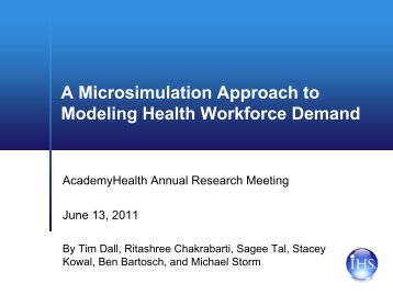 Health Care Demand Microsimulation Model - AcademyHealth