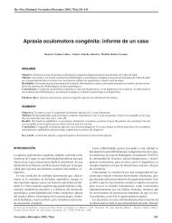 Apraxia oculomotora congénita: informe de un caso - Revista ...