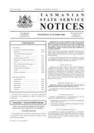 20895-2 State Service Notices 22 October 2008 - Tasmanian ...