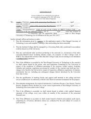 Affidavit Format (last two Pages of Application Form - I) - WBUT