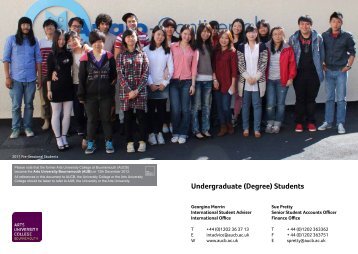 Undergraduate (Degree) Students - Arts University Bournemouth
