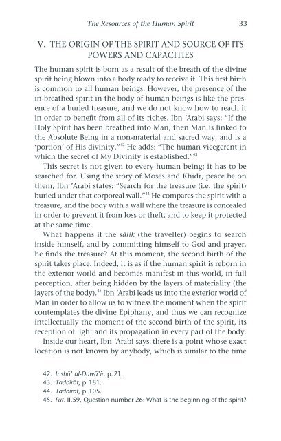 The Resources of the Human Spirit - Muhyiddin Ibn Arabi Society