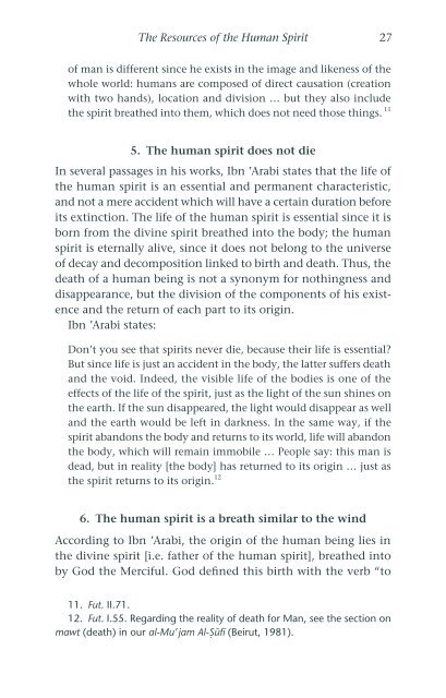 The Resources of the Human Spirit - Muhyiddin Ibn Arabi Society