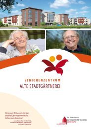 kÃ¶nnen Sie die BroschÃ¼re des Seniorenzentrums Alte StadtgÃ¤rtnerei ...