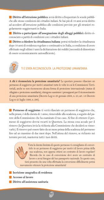 La brochure in italiano - Ministero Dell'Interno