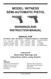 MODEL: WITNESS SEMI-AUTOMATIC PISTOL - EAA